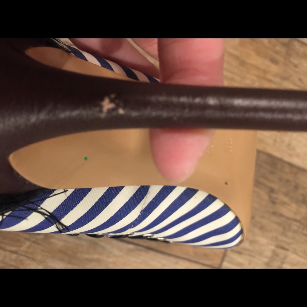 Aldo Navy Blue Striped Pumps - Weatherbee - Picture 8 of 8